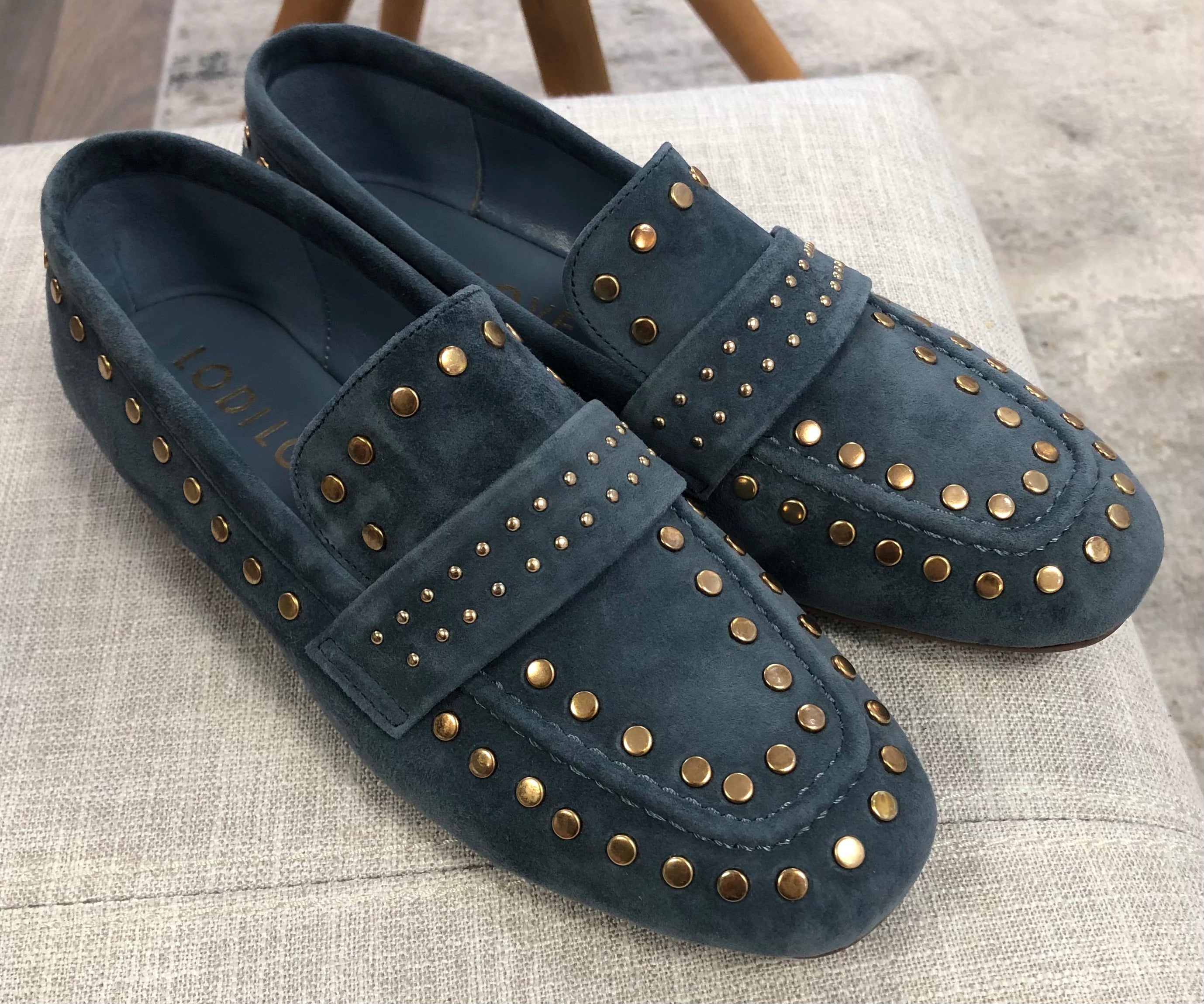 Lodi denim blue loafer 24098