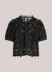 Summum blk lace top 12182