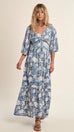 Molly blue diviya woven dress