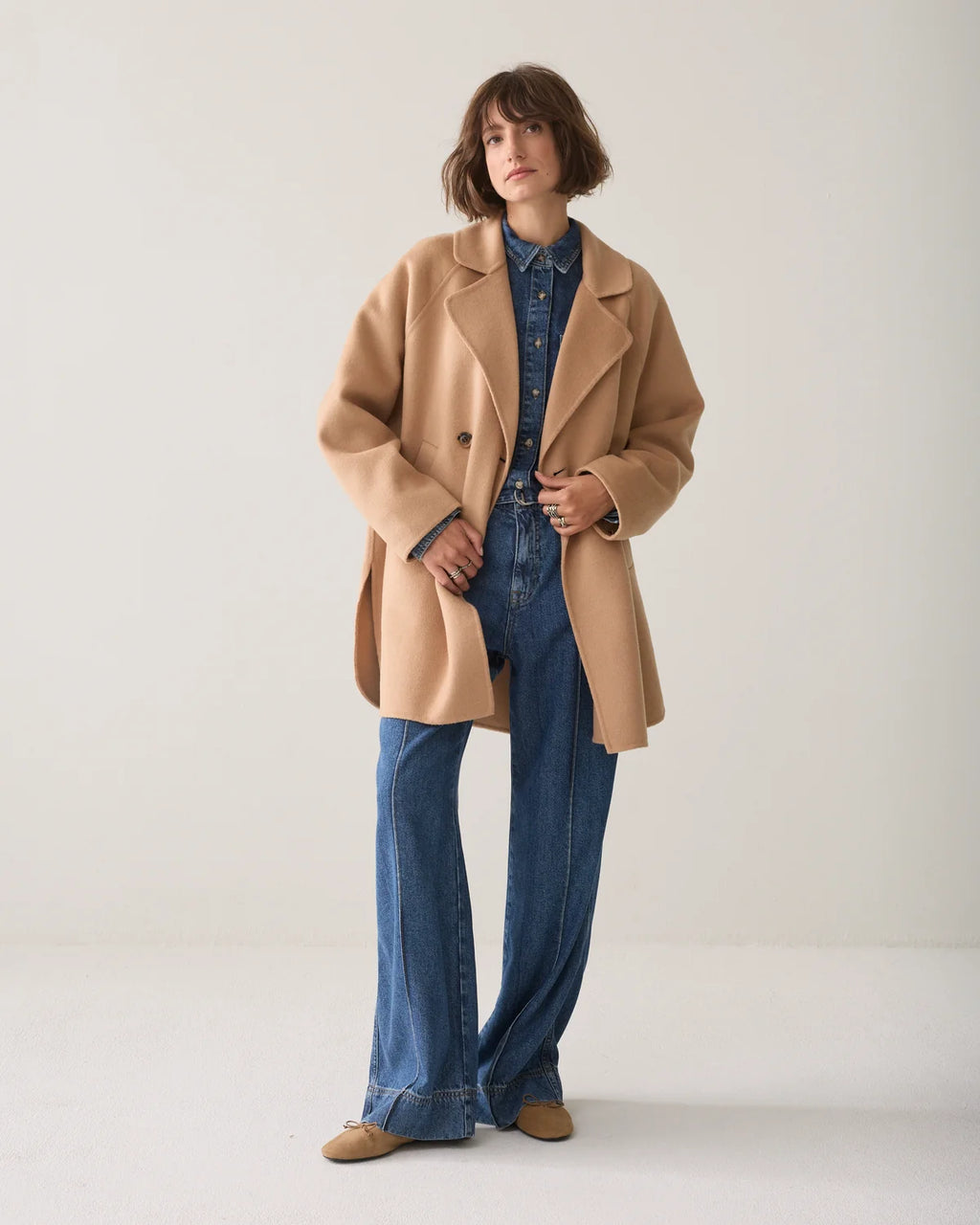 Summum Dark Amber Wool Coat