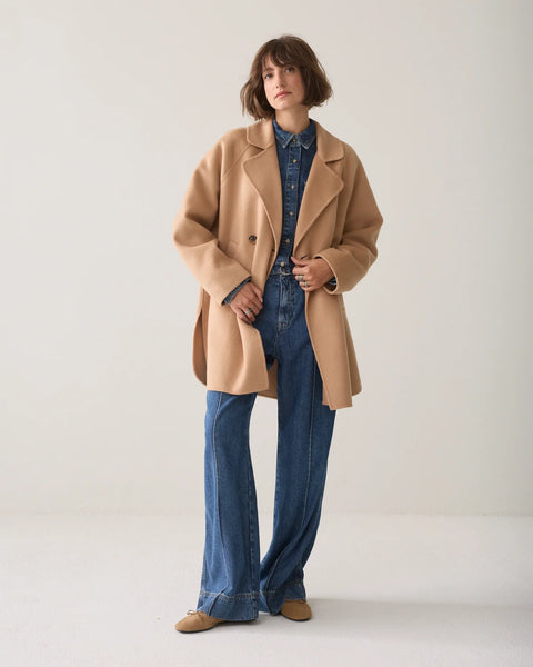 Summum Dark Amber Wool Coat