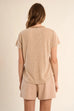 Molly knitted tee beige T4