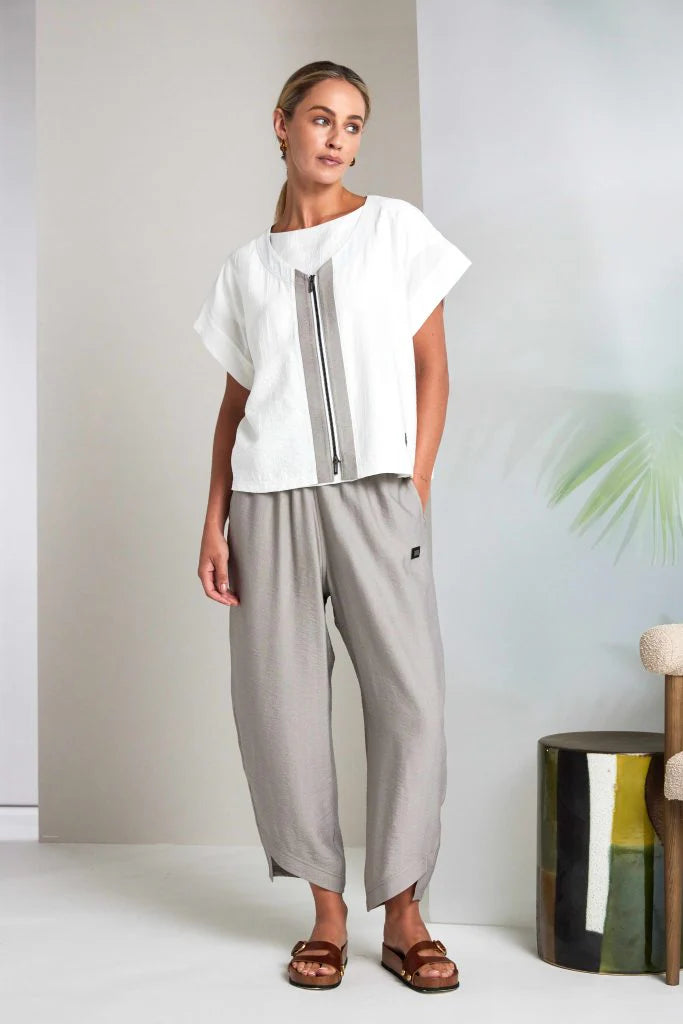Naya Nas26158 curved hem trousers