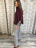 Joseph Ribkoff Merlot jacket 253924