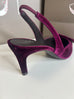 Lodi 261106 Burgundy velvet slingback