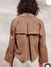 Summum 1s1160-11815  Cropped trench coat combat twill Desert