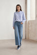 Jane Lushka Rina Striped Blouse Blue/White