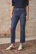 I Say Capri Flare Dark Wash jeans( N56)