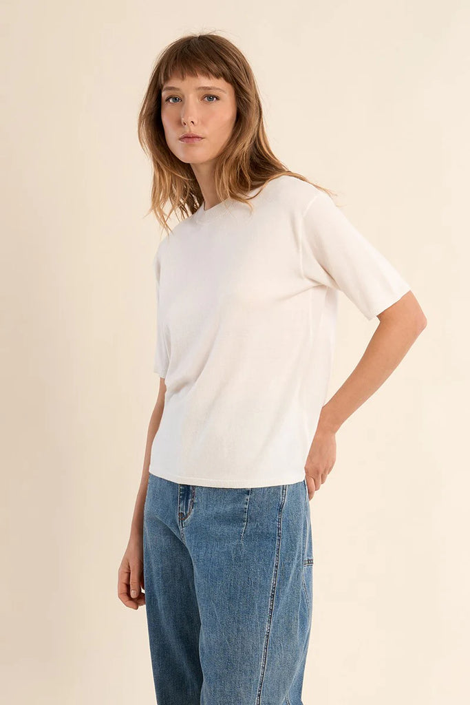 Molly Bracken  knitted sweater Off white LA1946EP