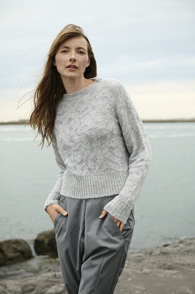 Jane Lushka Alpaca Knitted Top Ecru
