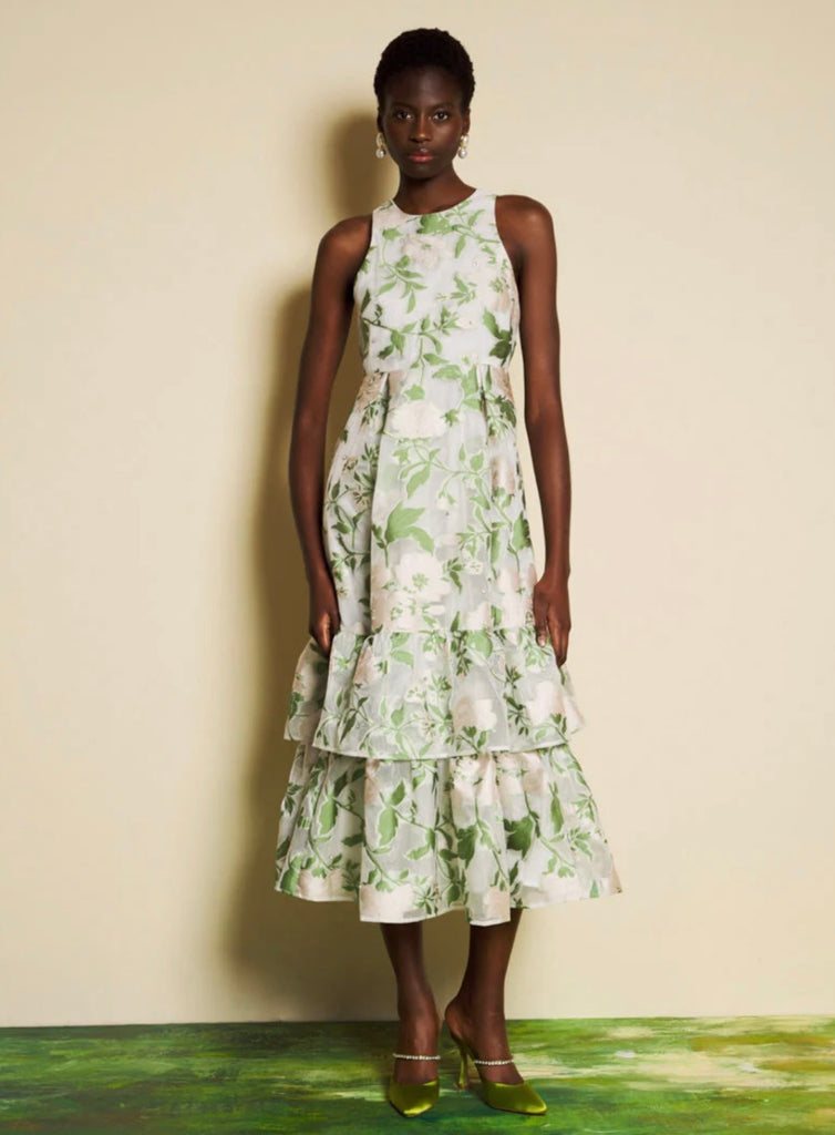 Sister Jane Leaf Green Midi Dress
