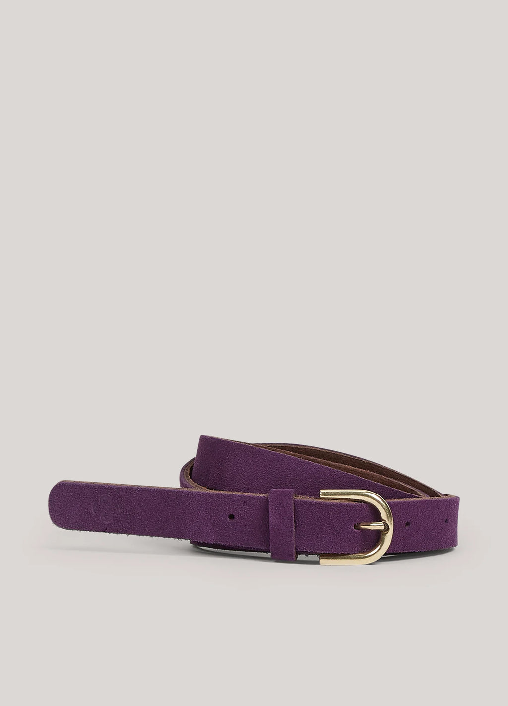 Summum deep purple suede belt