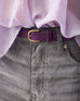 Summum deep purple suede belt