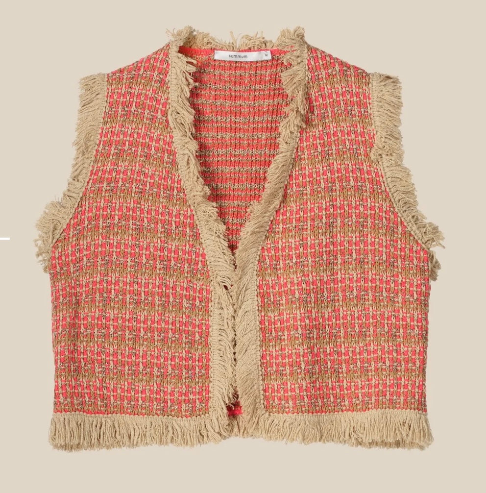 Summum 7s5824-7985 Knit gilet Multi tweed