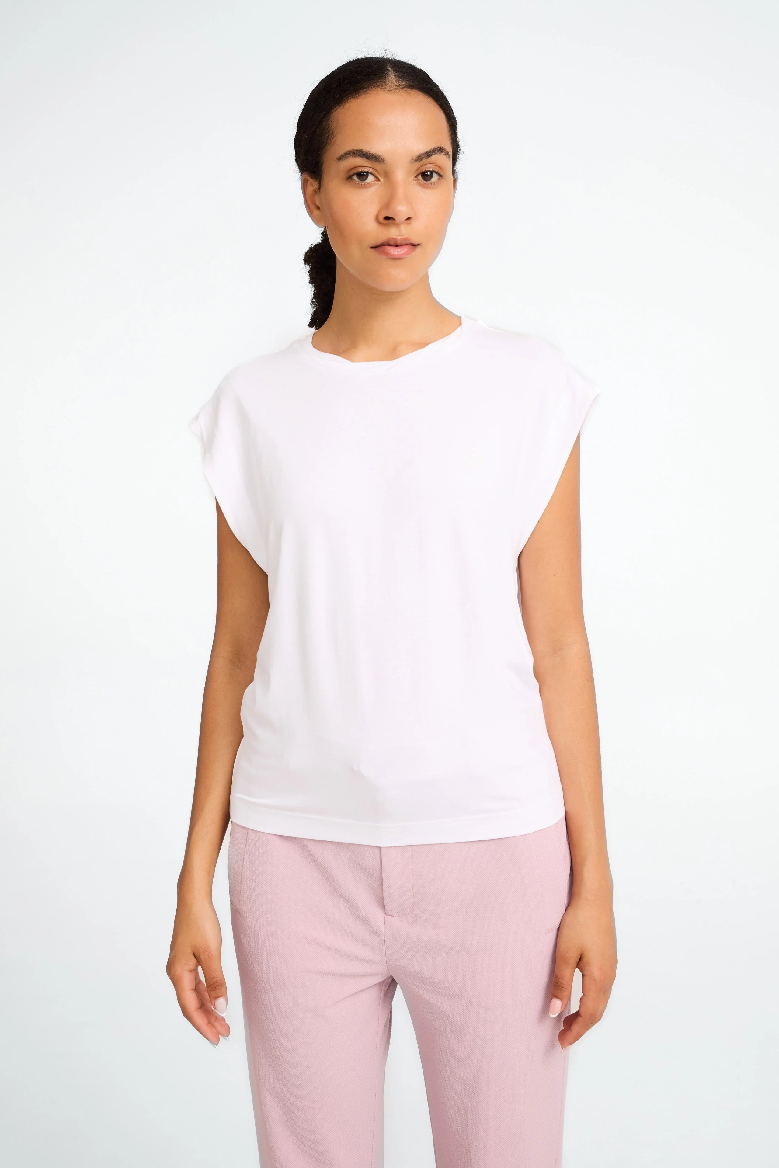 Jane Lushka White Logo Top