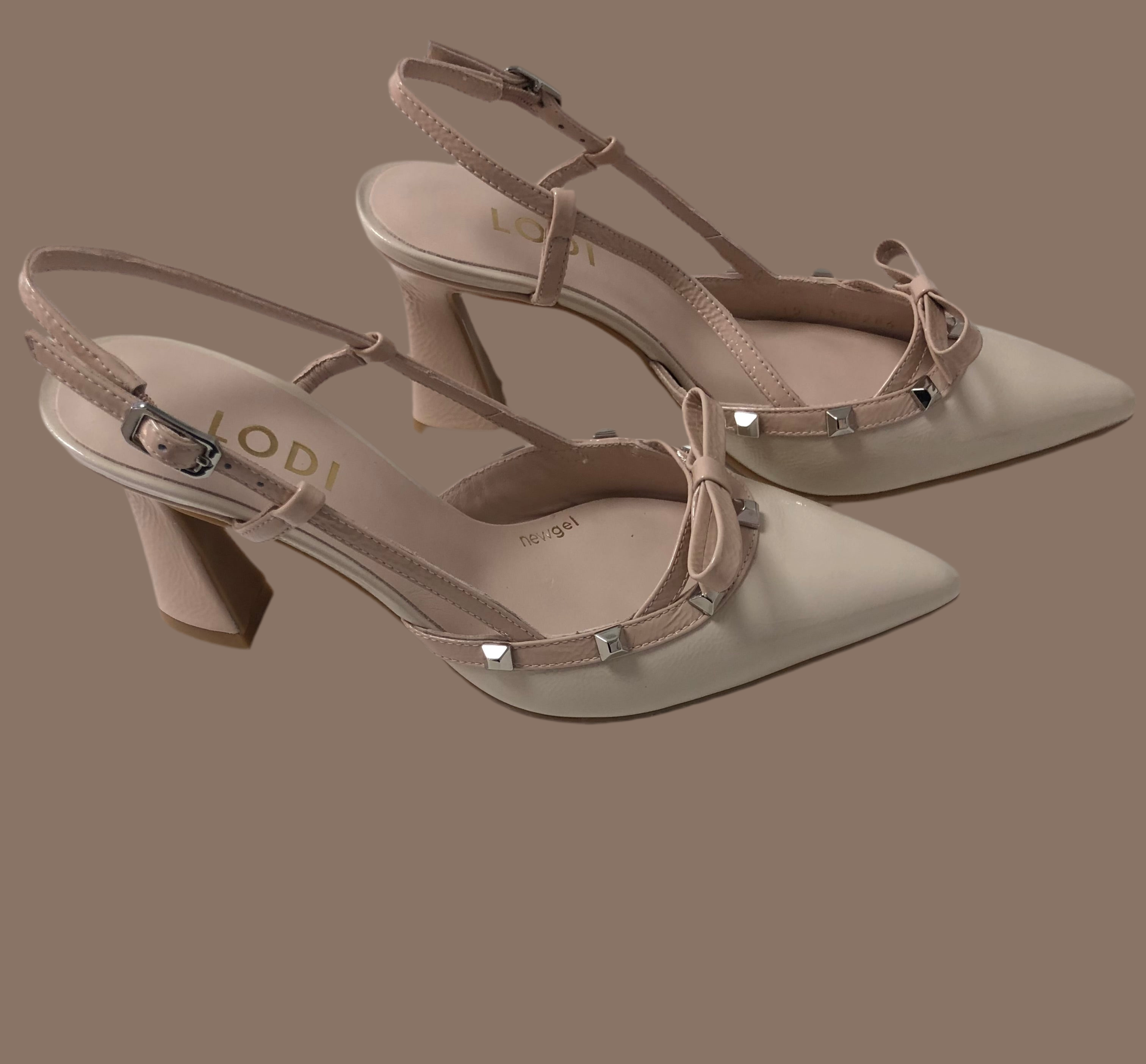 Lodi 25007 Cream & Blush Slingback