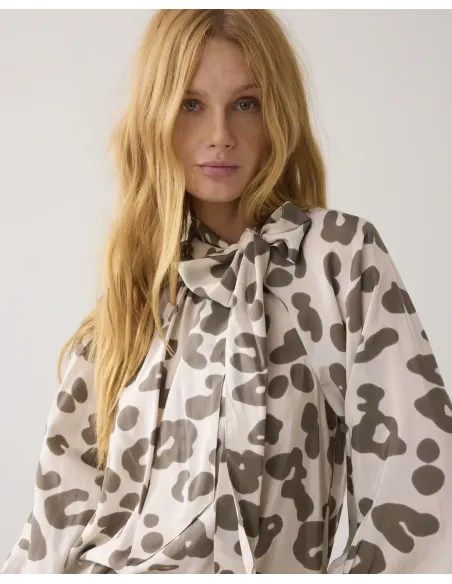 Summum Ivory Co/Vi Printed Top