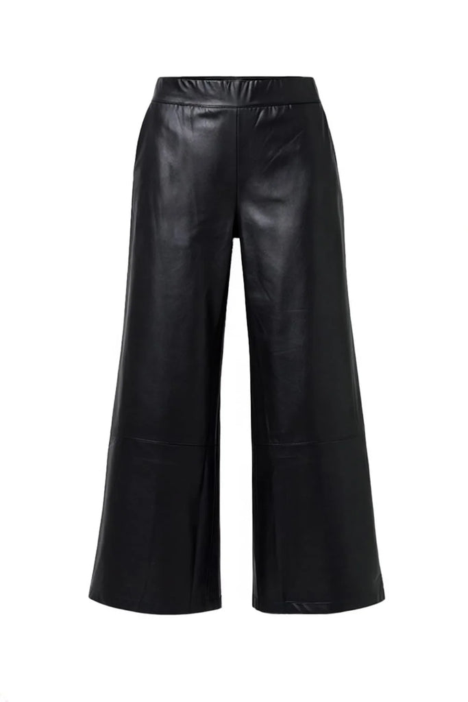 Peruzzi Black faux leather trouser 182