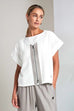 Naya Nas26159 v neck top zip detail