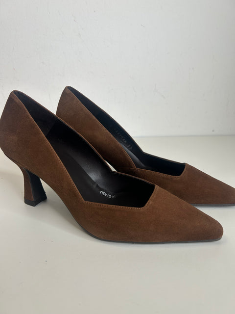 Lodi 261103 Lodi Chestnut Brown Suede Heel