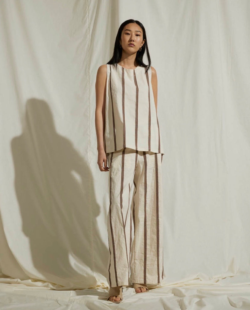 SOHO-t brown striped top