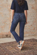 I Say Capri Flare Dark Wash jeans( N56)