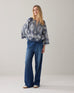 Summum Embroidered Top Chambray