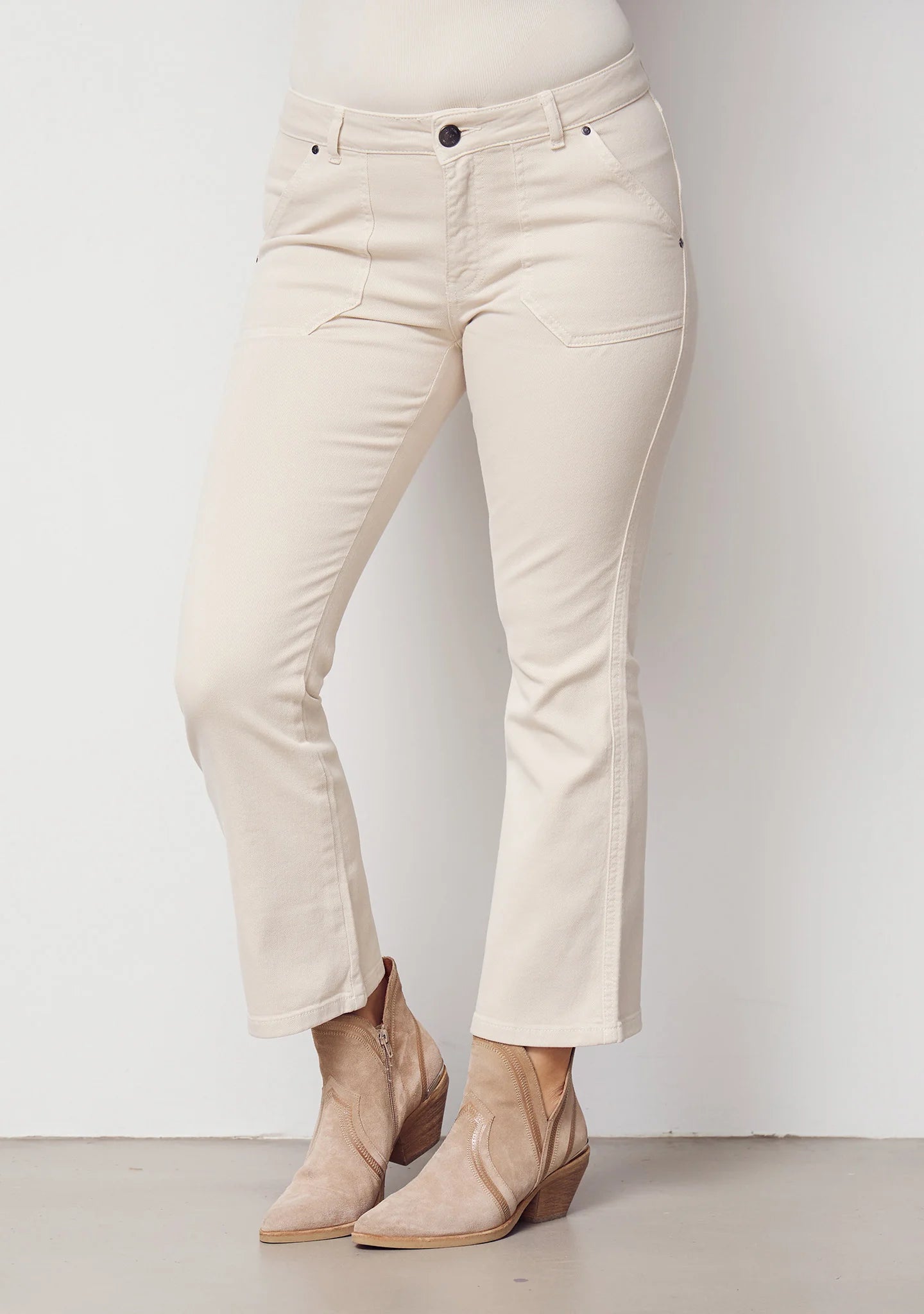 Isay Como Twill Flare Pant - Desert