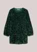 Summum Emerald green Dress Sequins velour