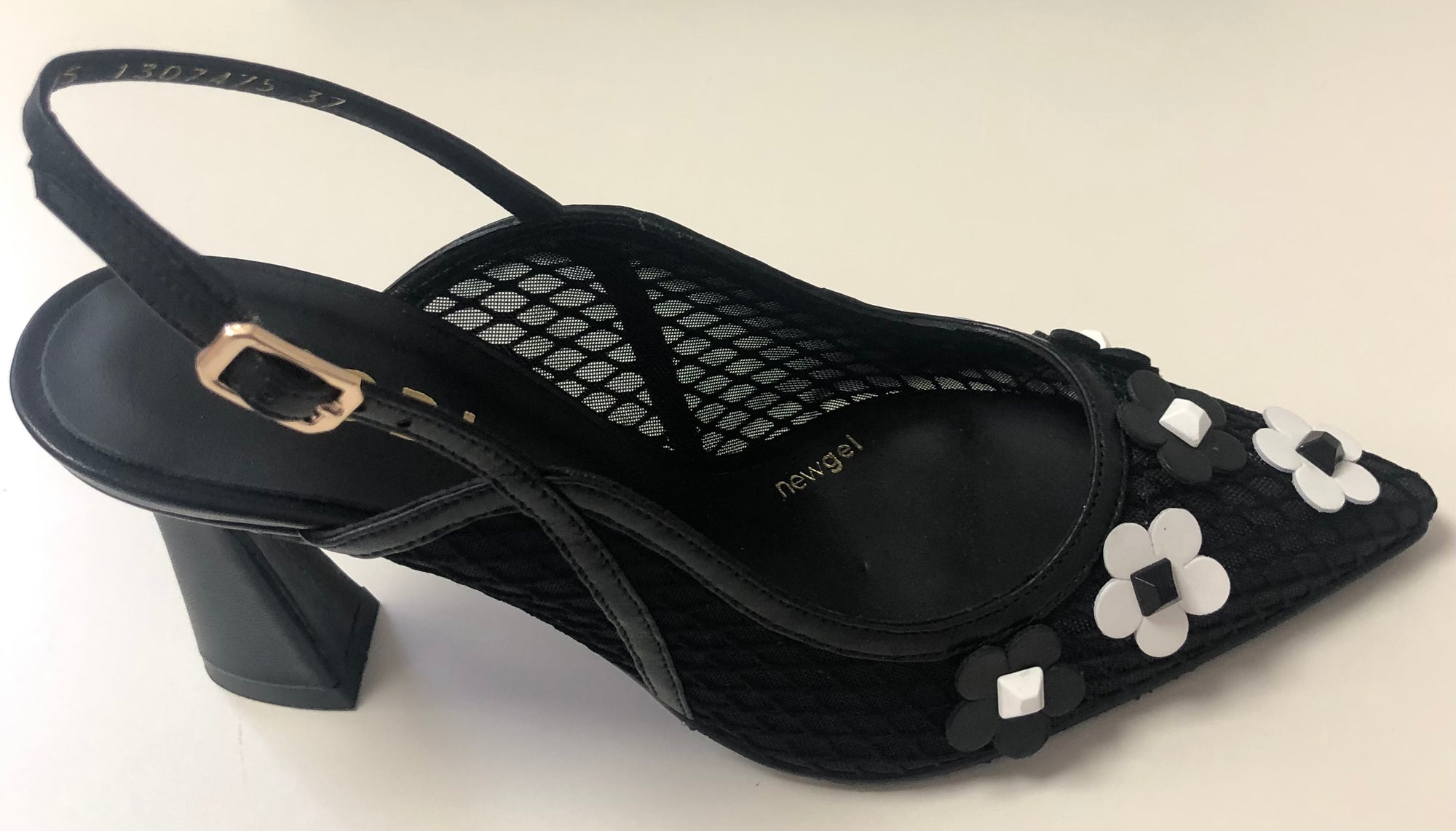 Lodi 25010 Black & White Slingback