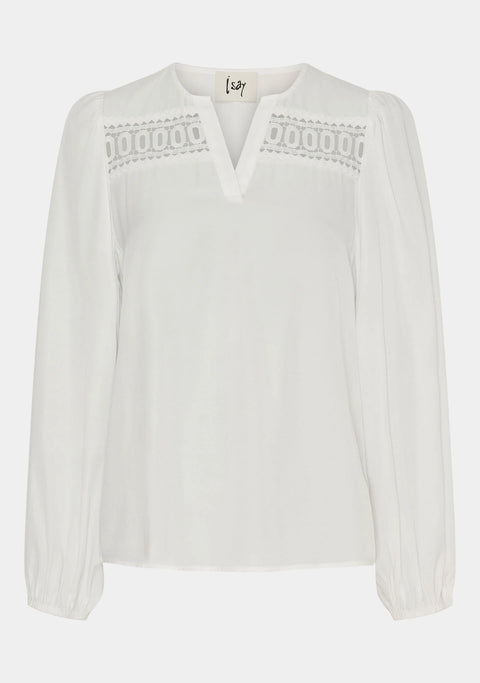 Isay Emily Lace Blouse - White