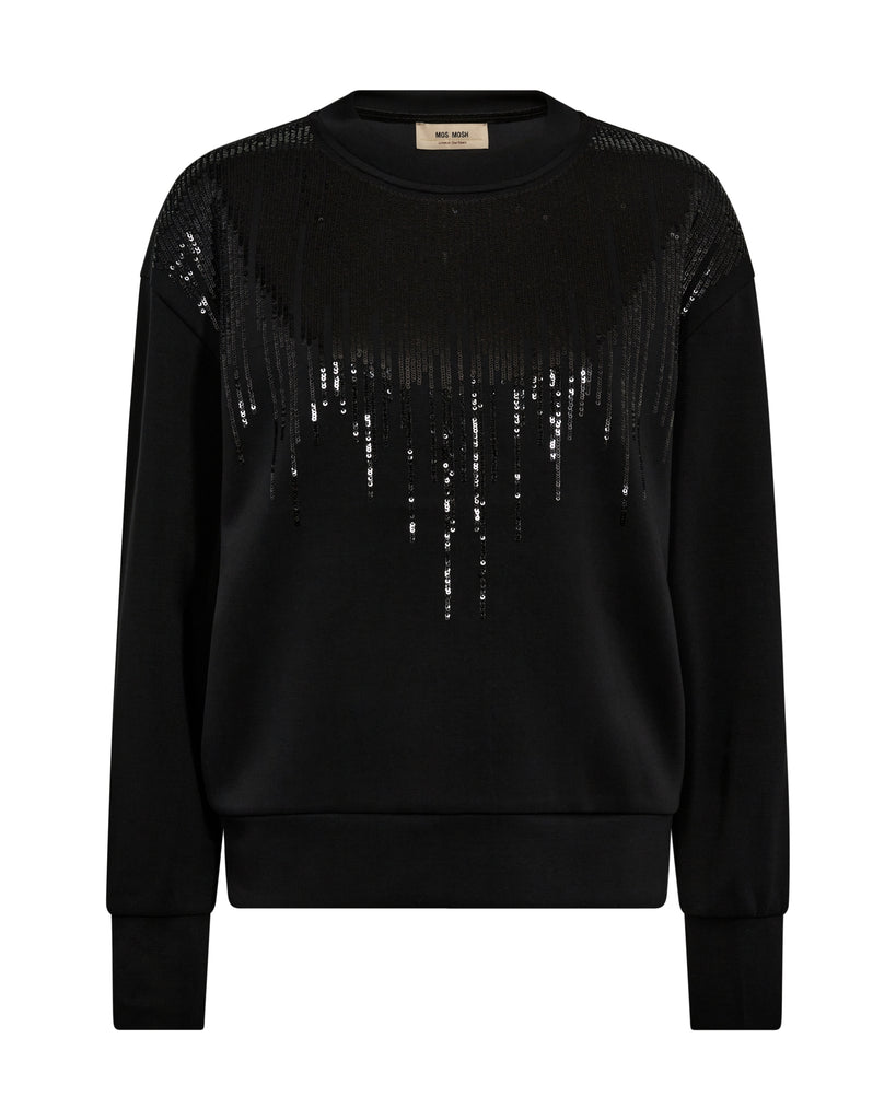 MMNeve Blk Glam Sweatshirt