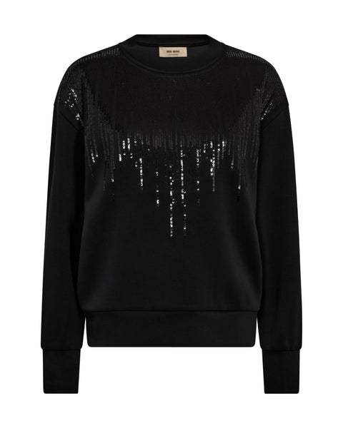 MMNeve Blk Glam Sweatshirt