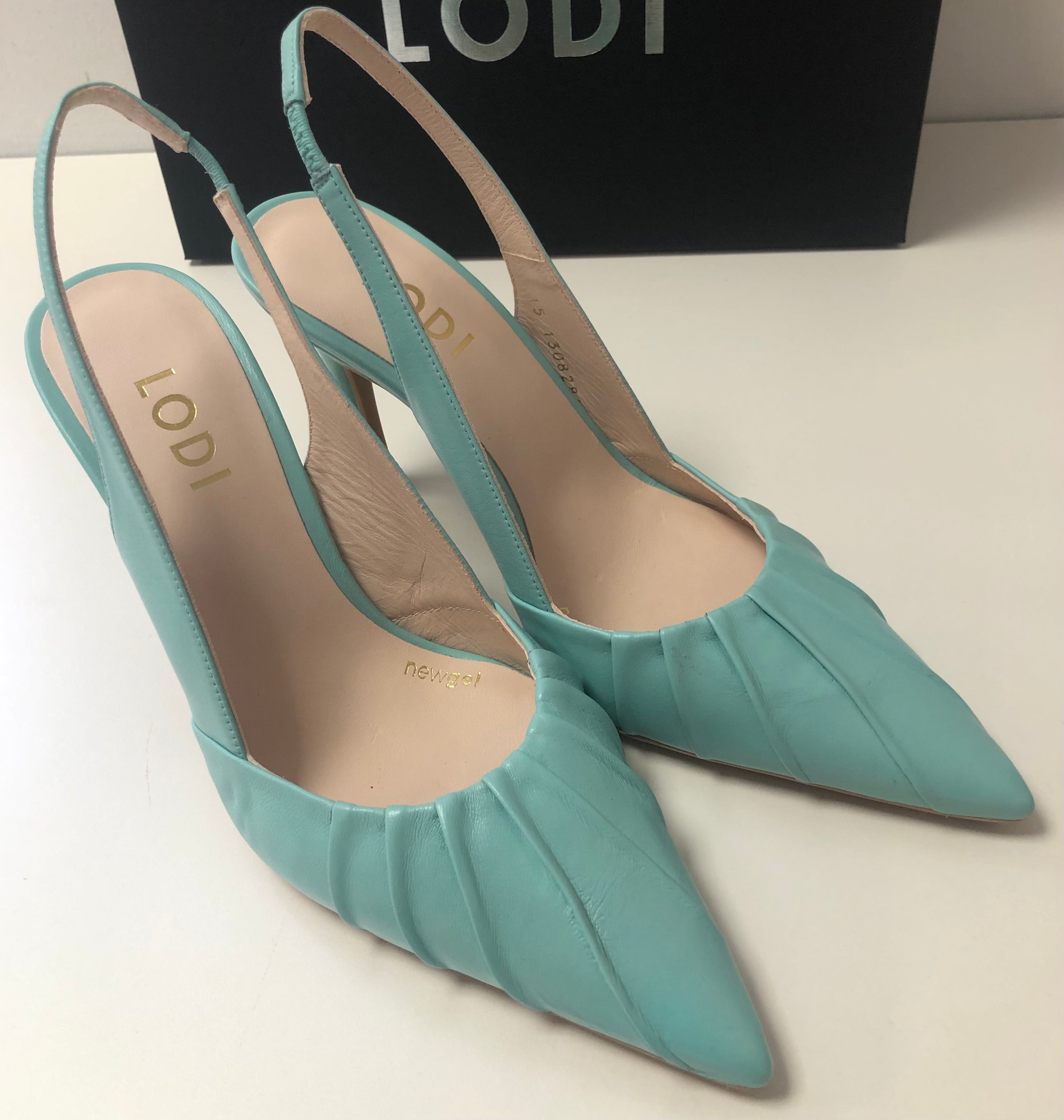 Lodi 25011 Aqua slingback