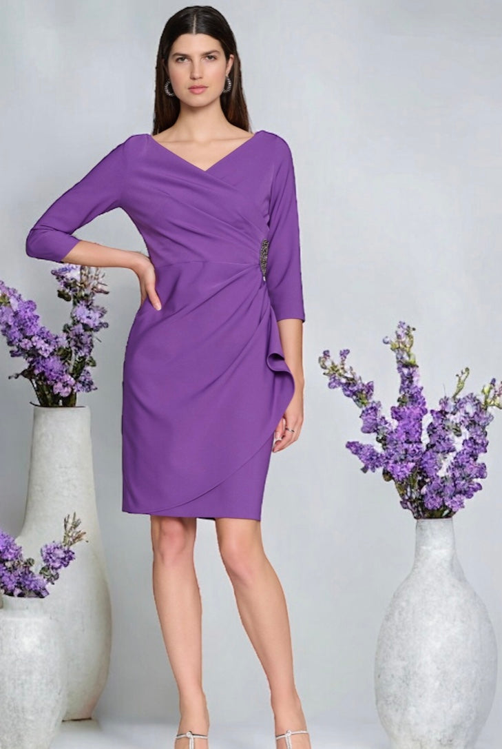 Joseph Ribkoff 241705 Purple Dress