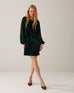 Summum Emerald green Dress Sequins velour