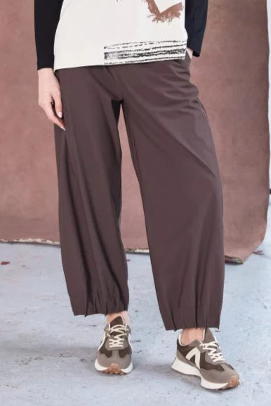 NAW25153 Cocoa Wide Leg Trouser
