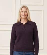 I Say Anna Colar Pullover Dark Brown