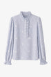 Jane Lushka Rina Striped Blouse Blue/White