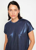 MMNivola O-neck Metallic T 167520 blue