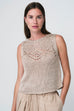 Jane Lushka Sequined Hole Top