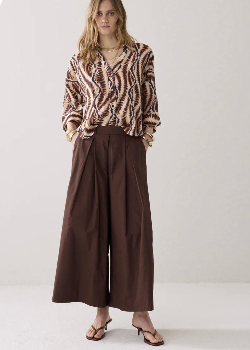 Summum Trouser taft light coffee
