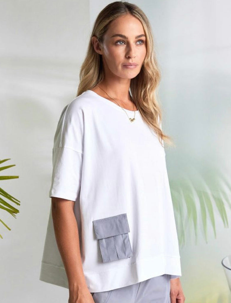 Naya NAS26212 jersey top white