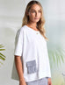 Naya NAS26212 jersey top white