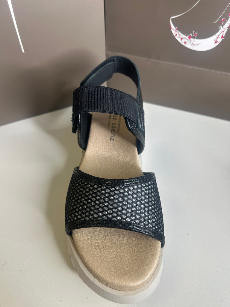 Jose Saenz 261074 bllk/taupe sandal
