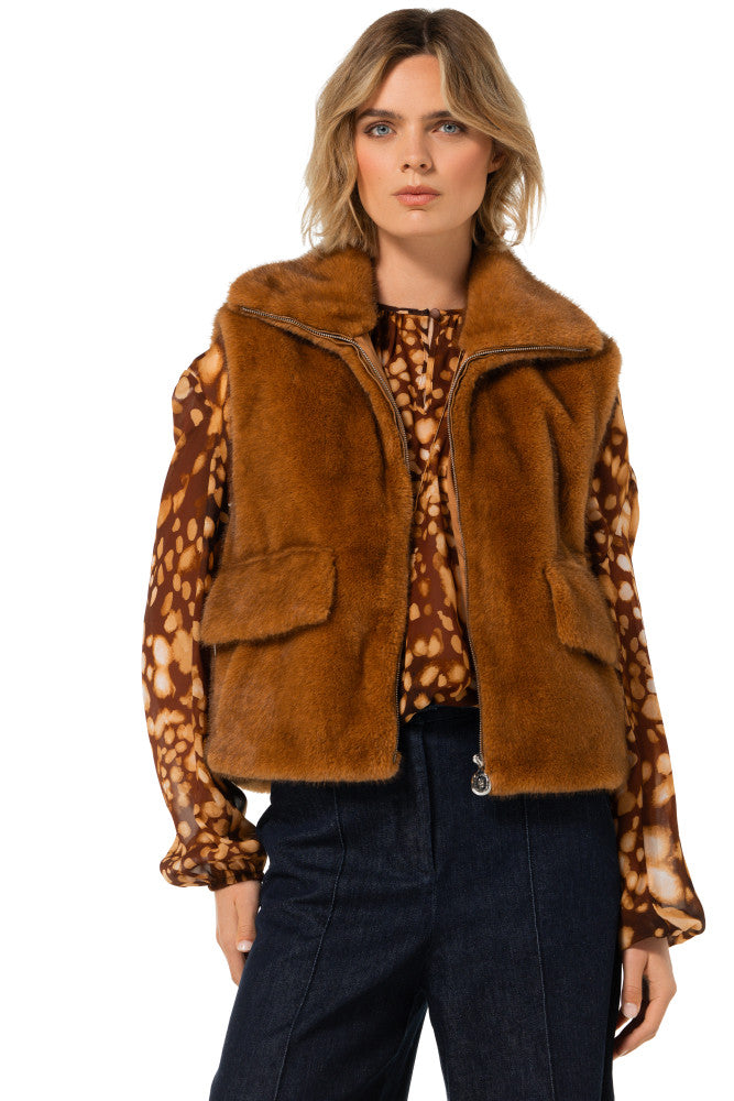 Caroline Biss Caramello gilet