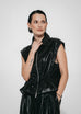 Lujé Alora Blk Leather Vest