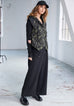 NAW25189 Black/Forest Jacquard Waistcoat