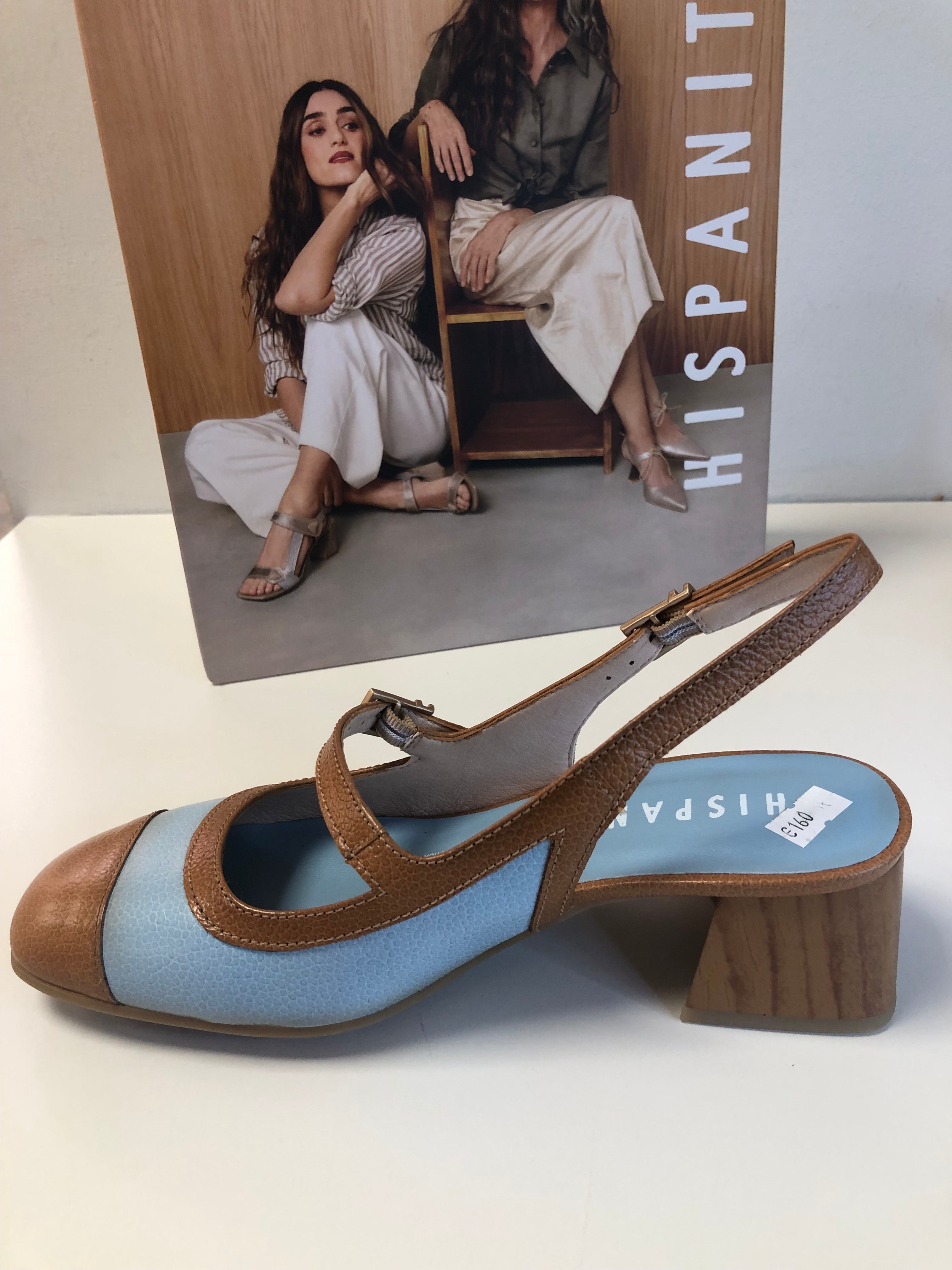 Hispanitas 25026 Blue/Beige Slingback