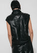 Lujé Alora Blk Leather Vest